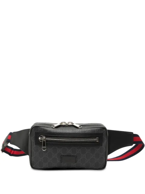 Gucci Pre-Owned 2000-2015 GG Supreme Web belt bag Black PRIV0D8YNPLVTLXC