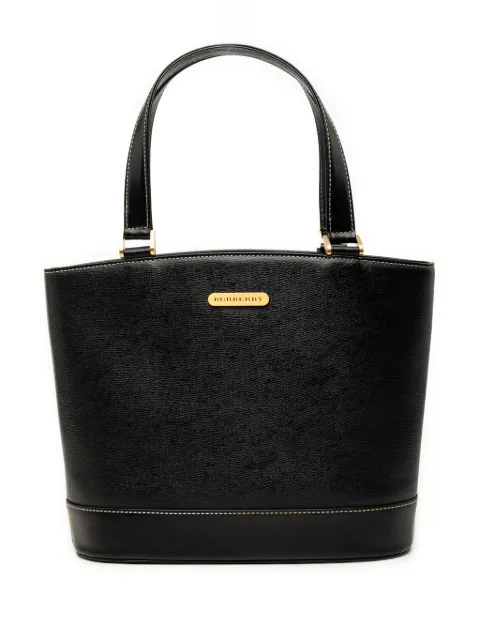 Burberry Pre-Owned 2000-2017 Leather tote bag Black O0MNK2BB2FOOUVSF