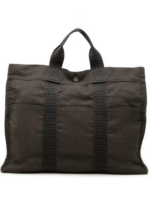 Hermès Pre-Owned 1990-2010 Canvas Herline MM tote bag Grey KMK6ZAA88EWJ8WMX