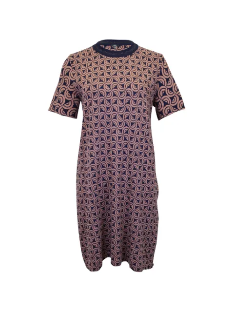 Weekend Max Mara geometric-motif Lurex dress Blue NAPPUGBCL281856W