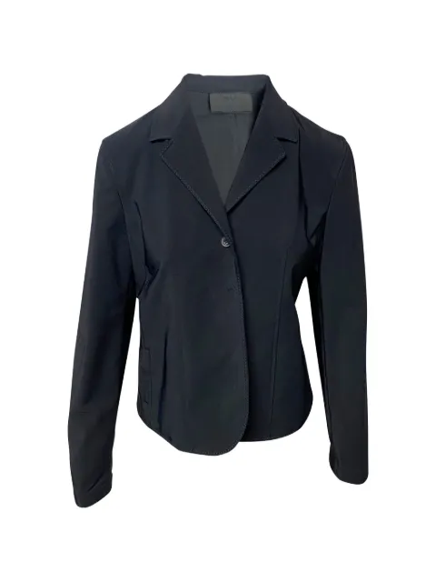 Prada Pre-Owned Blanket Stitch blazer Black NAPPUGBCL086523W