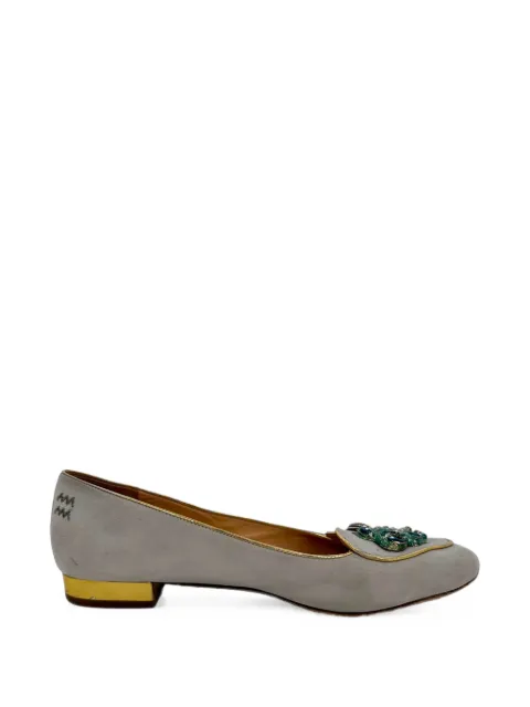 Charlotte Olympia embellished ballet flats Grey RFCPUGBSH787025W