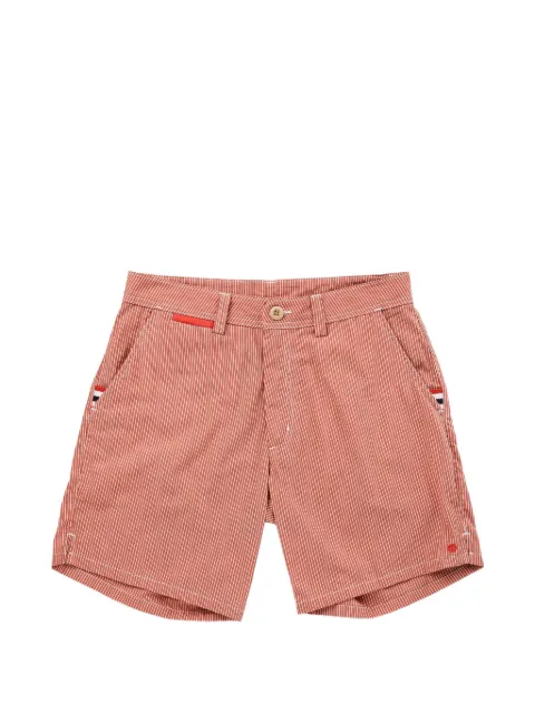 AMUNDSEN vertical-stripe shorts Red MSS642160