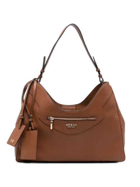 GUESS USA Antonia grained leather shoulder bag Brown HWBG2183010COG