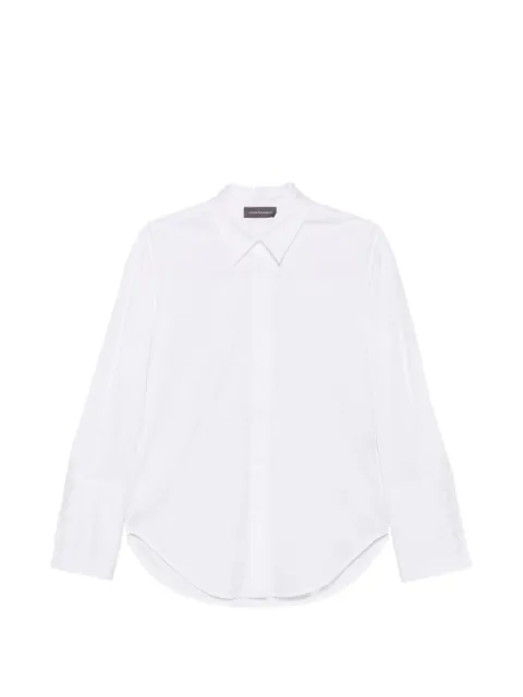 Lorena Antoniazzi button-cuff curved-hem shirt White A2679CA07A4818
