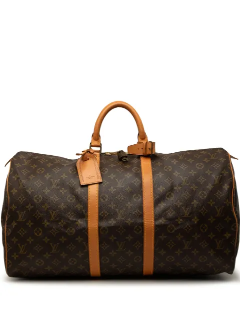 Louis Vuitton Pre-Owned 1990 Monogram Keepall 55 travel bag Brown N8EOFY7LHQZEVORC