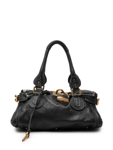 Chloé Pre-Owned 2007 Leather Paddington handbag Black S511DGP9SS1UB0EZ
