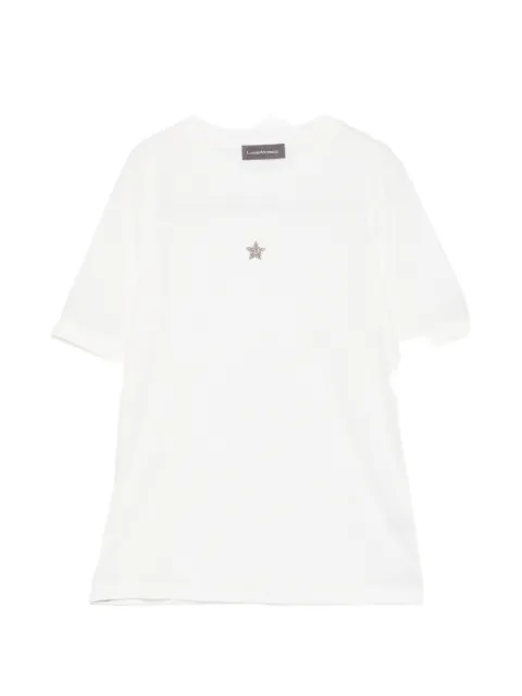 Lorena Antoniazzi star-patch T-shirt White TS249999