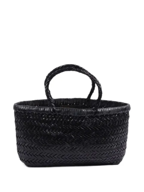 DRAGON DIFFUSION mini Gora woven leather tote bag Black DGW68809