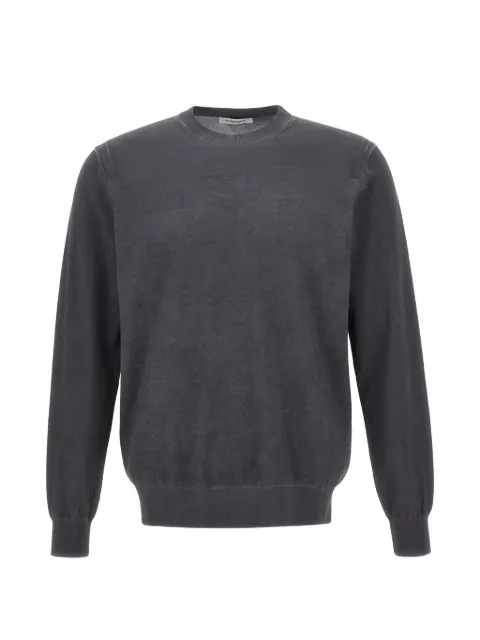 Kangra crew-neck ribbed-trim sweater Blue 302501033