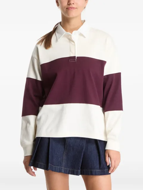 Gant colour-block long-sleeve polo top White 4201366