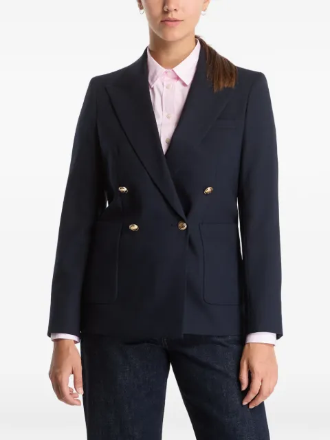 Gant double-breasted peak-lapel blazer Blue 4770321