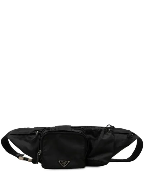 Prada Pre-Owned 2013-2026 Tessuto Multi Pocket belt bag Black AO3C5TA8VLBK373F
