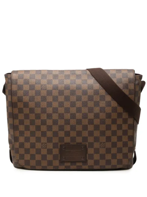 Louis Vuitton Pre-Owned 2009 Damier Ebene Brooklyn MM crossbody bag Brown B4VJ2KIF86SFJ6GT