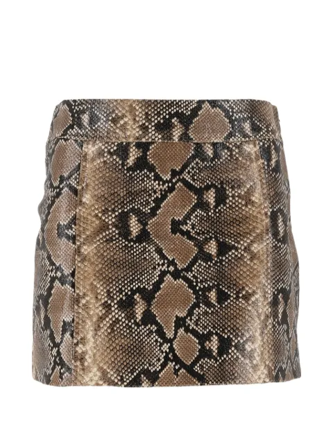 Ermanno Scervino snake-print mini skirt Brown D49EO040E1D