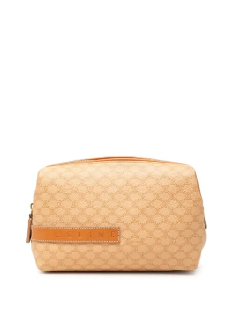 Celine Pre-Owned 2000 Macadam Coated Canvas Cosmetic pouch Neutrals 38XHZ0NDMOCUKFCS