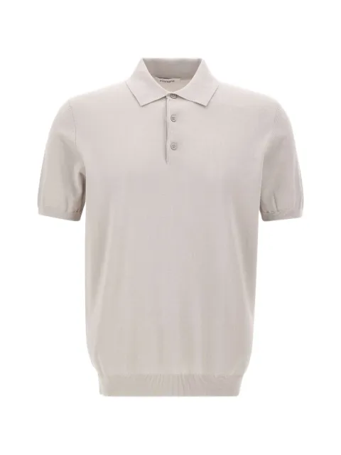Kangra ribbed-trim polo shirt Neutrals 30342667154