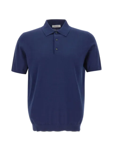 Kangra ribbed-trim polo shirt Blue 30342667041