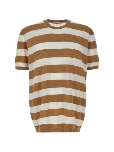 Kangra striped short-sleeve T-shirt Brown 303321099