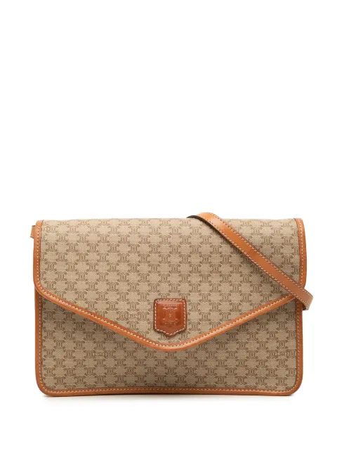 Celine Pre-Owned 2008 Macadam Coated Canvas crossbody bag Neutrals J372C5PYFZKZJNQ1