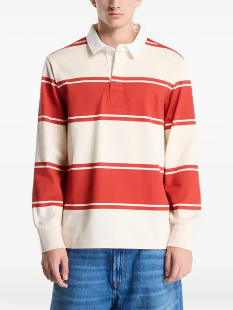 Gant Rugger striped long-sleeved polo shirt Neutrals 2065071853