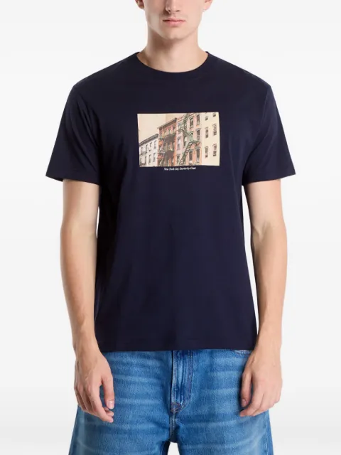 Gant graphic-print T-shirt Blue 2003449433