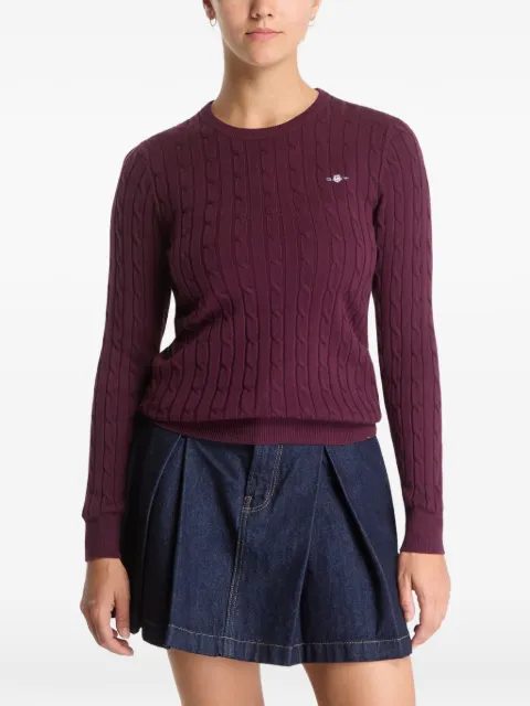 Gant cable-knit sweater Purple 4800100