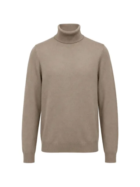 FRANZESE COLLECTION David Beckham ribbed-knit turtleneck sweater Brown FE6851G3106