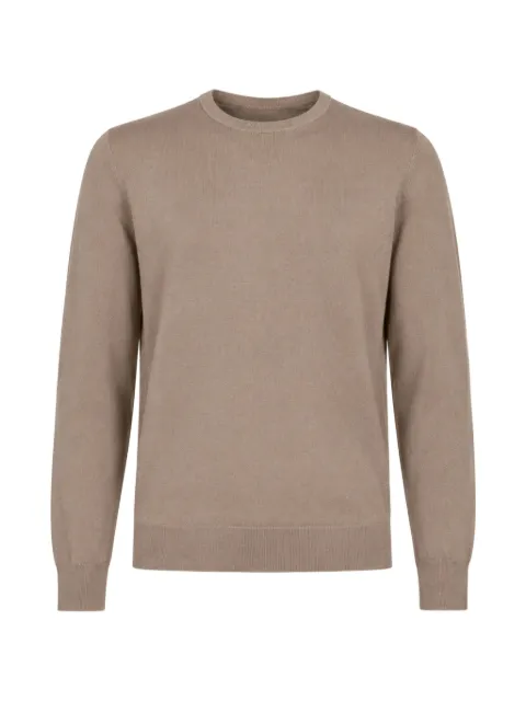 FRANZESE COLLECTION Stefano de Martino ribbed-trim sweater Neutrals FE6850C3106