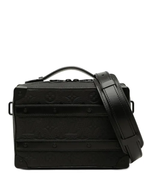 Louis Vuitton Pre-Owned 2021-2026 Monogram Taurillon Handle Soft Trunk satchel Black 0R6642GJUFM4F2VX