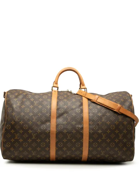Louis Vuitton Pre-Owned 1991 Monogram Keepall Bandouliere 60 travel bag Brown TKAEEZ55DHTPQE02