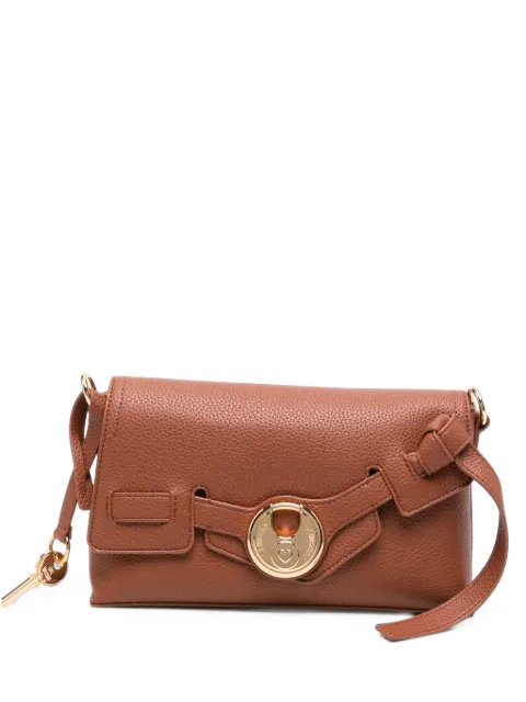 Love Moschino logo-plaque crossbody bag Brown JC4276PP0PKS0