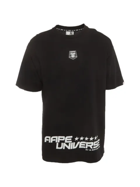 A BATHING APE® AAPE graphic-print T-shirt Black 1410698