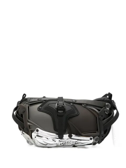 Innerraum sculptural-shell carabiner belt bag Black I30PCBKHOOK