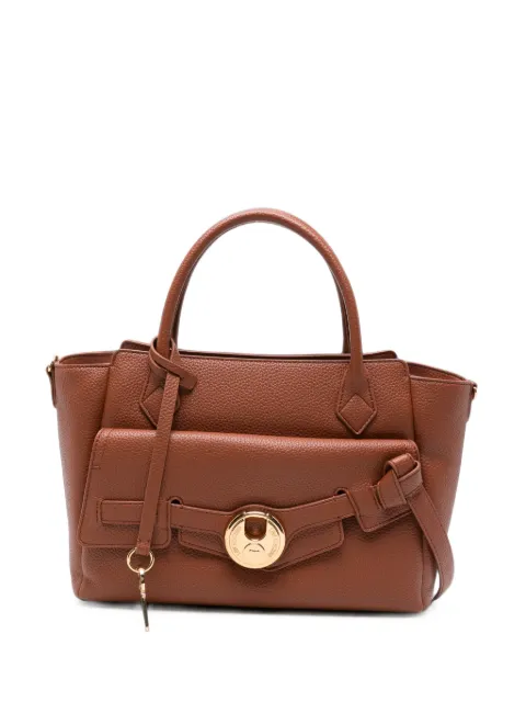 Love Moschino logo-plaque tote bag Brown JC4277PP0PKS0