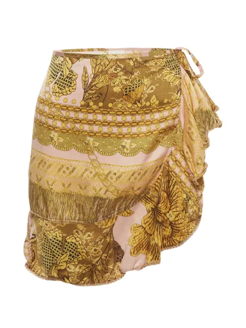 La Perla floral-print wrap skirt Pink 1411035