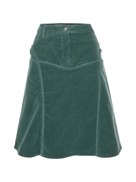 Stella McCartney Pre-Owned corduroy A-line skirt Green 1411714