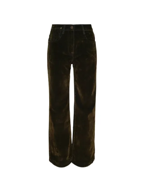 Open YY velvet curved jeans Brown YY263PT00800GRN