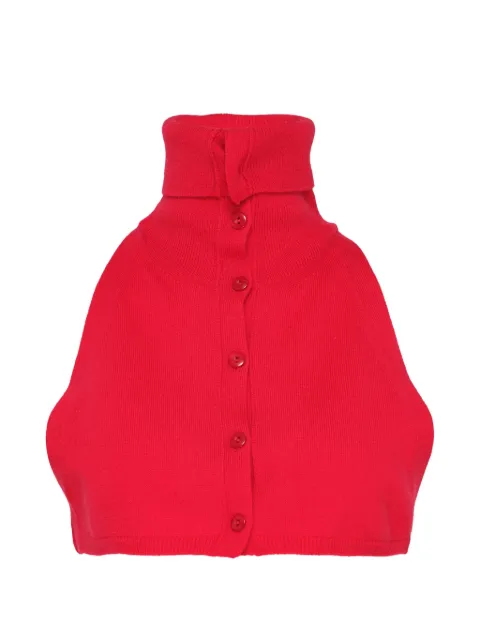 Open YY button-up knit collar Red YY263AC00100RED