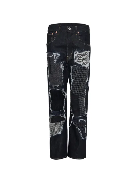 Junya Watanabe patchwork-design jeans Blue JRP015051