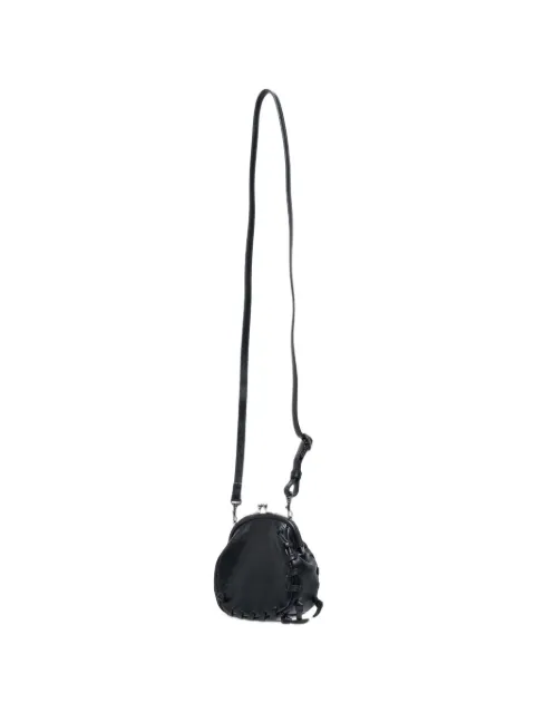 Y's lace-up clasp-fastening shoulder bag Black YVI01713002