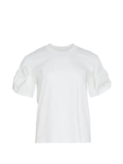 Noir Kei Ninomiya bow-detail T-shirt White 3RT00205121A