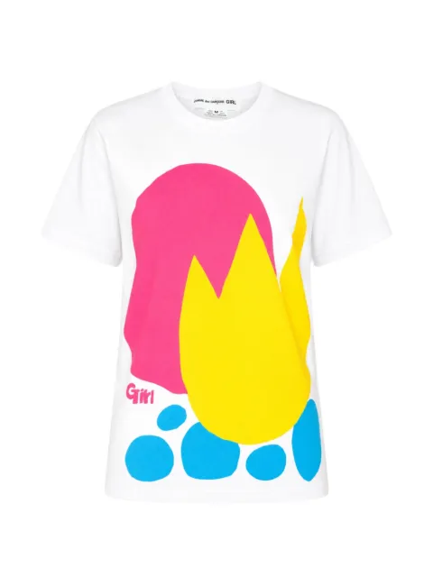 Comme Des Garçons Girl graphic-print T-shirt White NRT50205111A