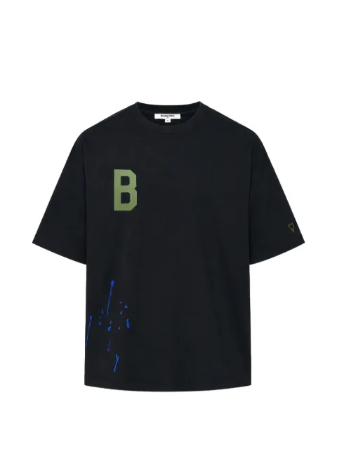 Blackjack logo-print embroidered T-shirt Black BSKLT0915KBLACK