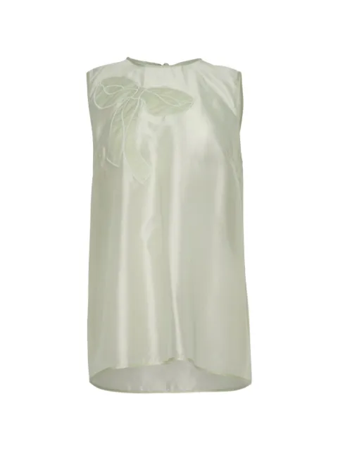 Cecilie Bahnsen Alba organza top Green 226RTW11007CBALBA00