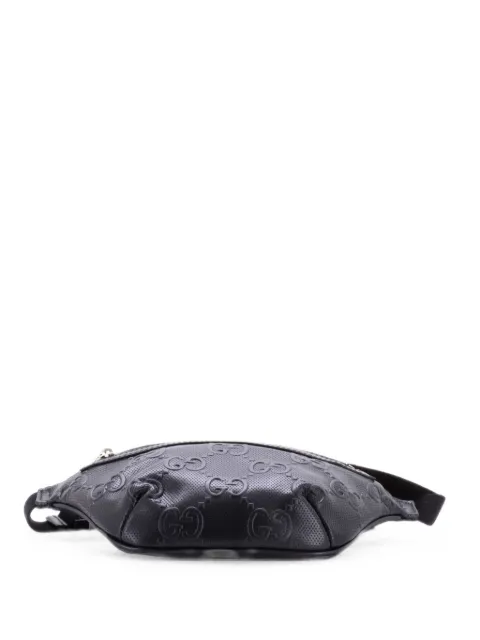 Gucci Pre-Owned GG Embossed Perforated Leather Small belt bag Black 0WWUG9EHDT8KUVKQ