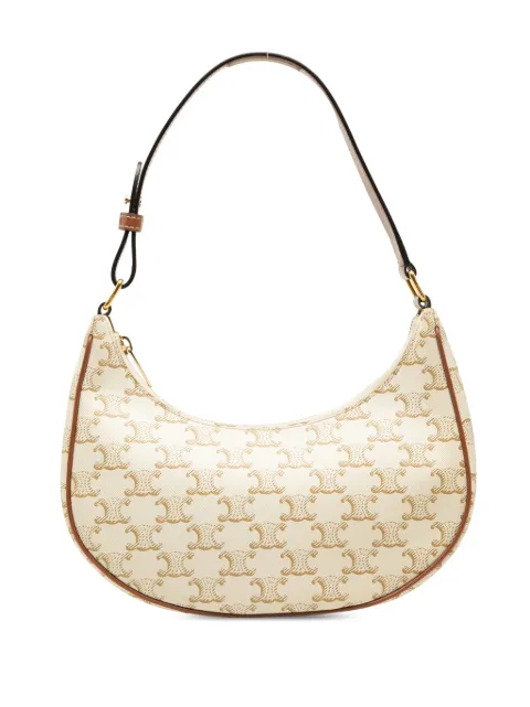 Celine Pre-Owned 2021 Triomphe Coated Canvas Ava shoulder bag Brown NJUAY9SR0ZY1R1D5