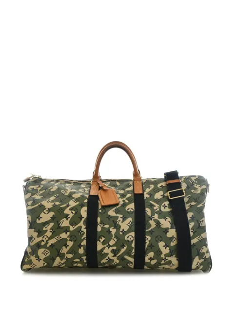 Louis Vuitton Pre-Owned 2008 Takashi Murakami Monogramouflage Keepall Bandouliere 55 satchel Green 0DR2AH1AL0NWYBW6