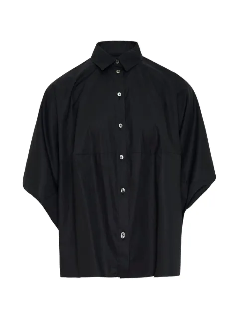 Enföld draped hexagon shirt Black 300JA230061100BLACK