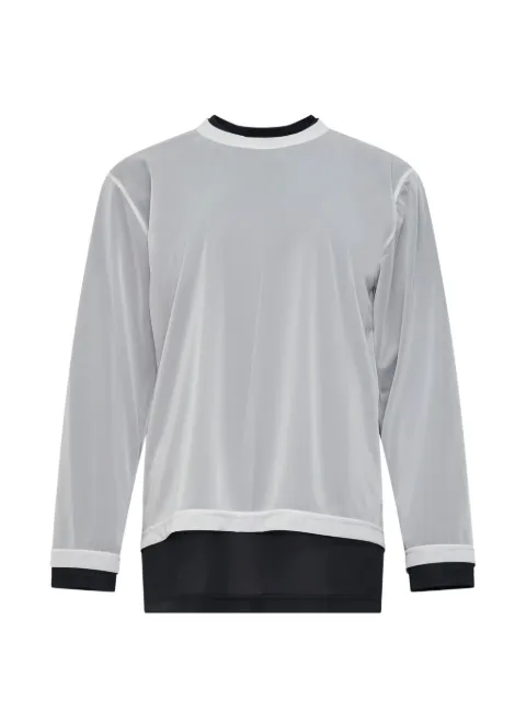 Comme Des Garçons layered long-sleeve T-shirt White GRT01605111A